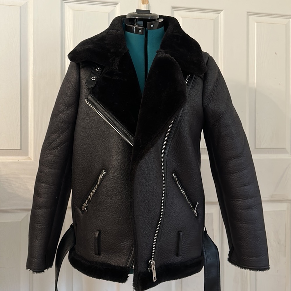 DOUBLE-FACED BIKER JACKET